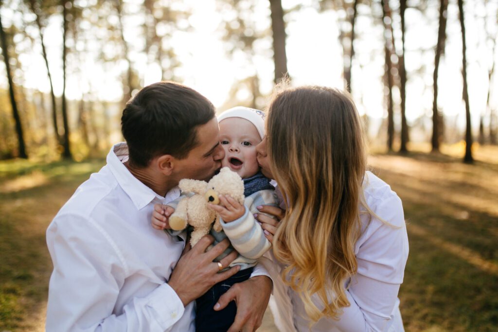 image of loving family